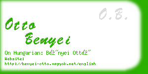 otto benyei business card